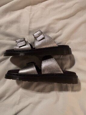 Dr. Martens Josef Metallic Slide Sandals Unisex Size 9M/10L